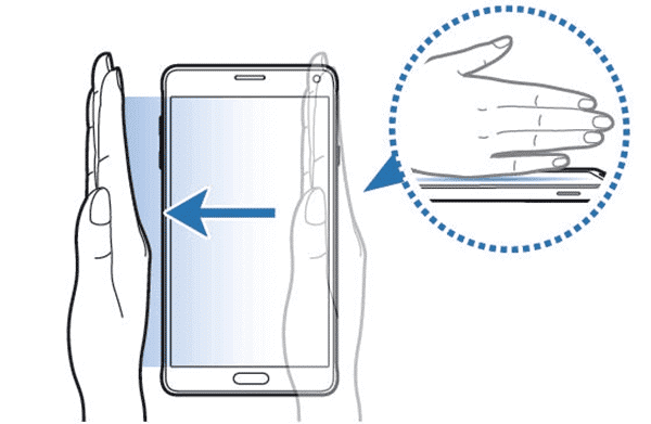 How to Screenshot on Samsung by Palm Swipe to Capture.