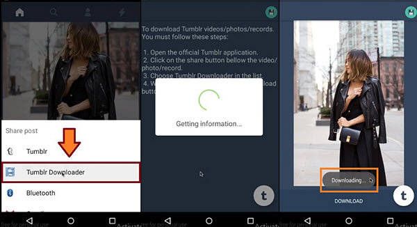 Save Tumblr Video on Android
