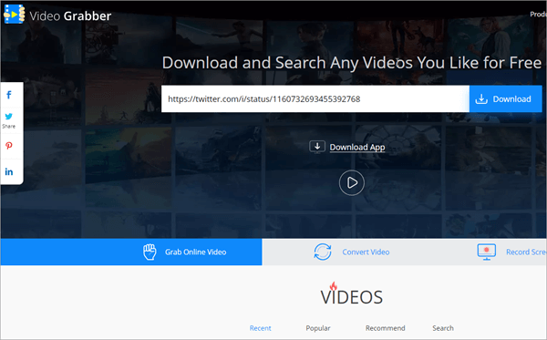You can download videos from any site with VideoGrabber.