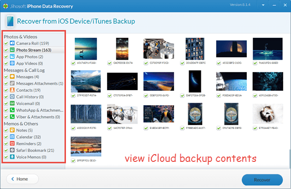 Access and View iCloud Backup Files via a Third-Party Tool