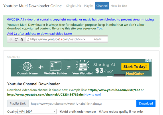 With this online YouTube channel downloader, you have the ability to download the YouTube channel.