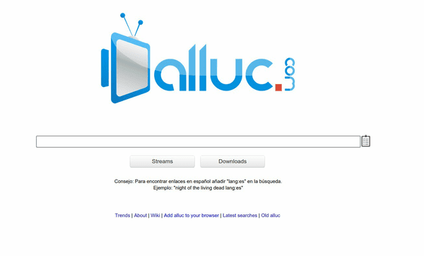 Alluc is an AVI movies site offering its services since 2006.