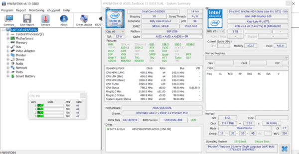 HWiNFO is a popular system information software