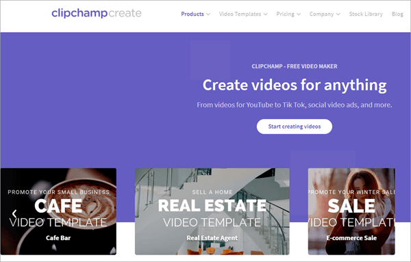 The free version of ClipChamp offers you the ease of use and the basic features that you need to create a video.