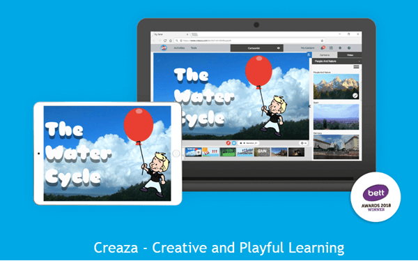 Using Creaza to edit videos online for free.