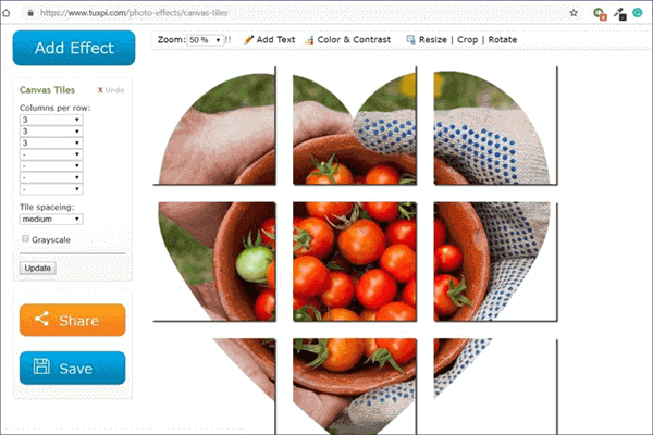 Tuxpi is another useful website that can be used for cropping photos into various shapes.