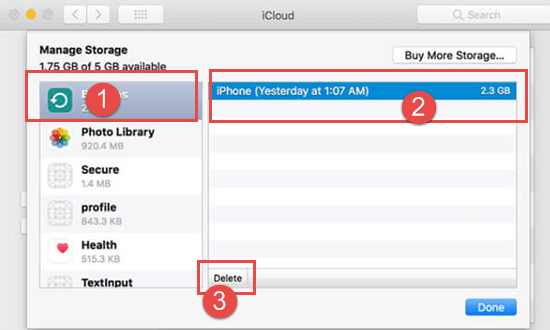 How to Delete Backup from iCloud on Mac