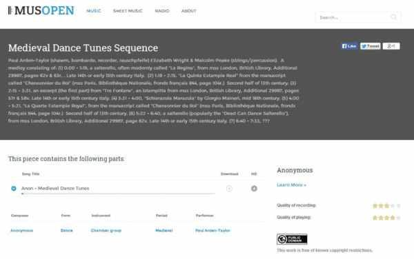 musopen is a legal site popular for rendering music without any copyrights.