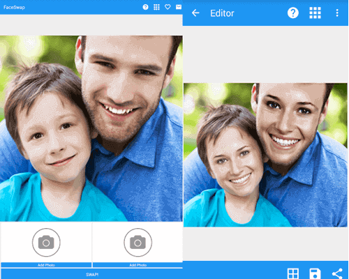 This photo face swap app is not only a simple face swap app to swap faces from two photos