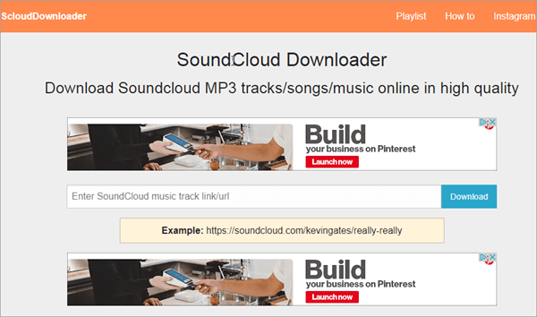 Using Scloud Downloader to download SoundCloud tracks, songs, music in high-quality MP3 format.