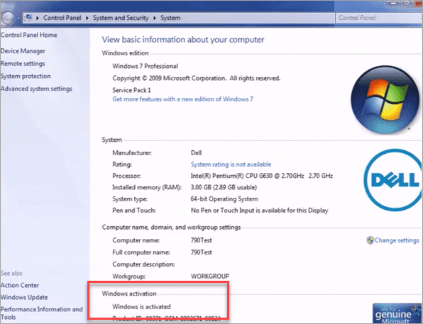 How to Check the Activation Status of Windows 7