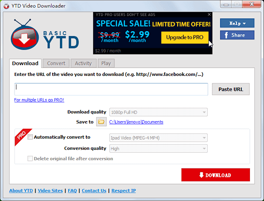 YTD is a famous YouTube video downloader in the market.