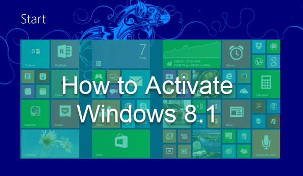 Activate Windows 8.1