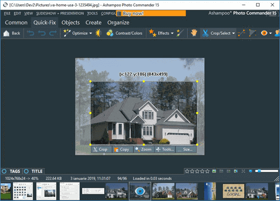 Using Ashampoo Photo Commander to Crop Photos.