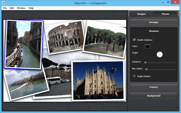 The Collagerator software is a free photo collage maker software that has been genuinely made for creating collages.