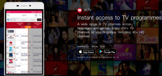 Jio tv clearance for pc