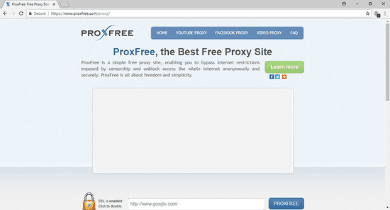 ProxFree is actually a much better option than Unblock YouTube to watch restricted YouTube videos