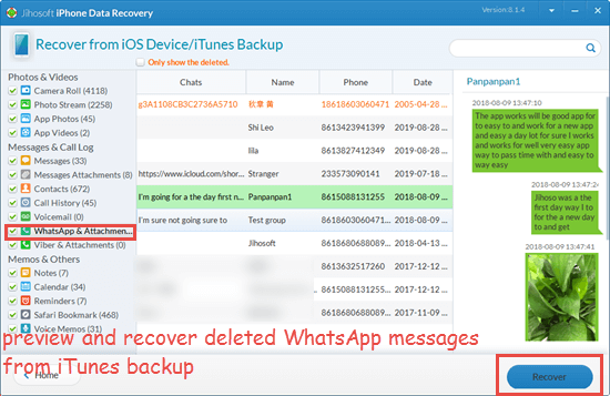 Restore Deleted WhatsApp Messages from the iCloud Backup File