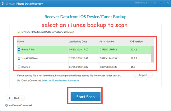 Restore Deleted Videos from iTunes Backup
