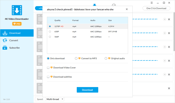 Using Jihosoft Free Video Downloader to download Twitter videos to Android.