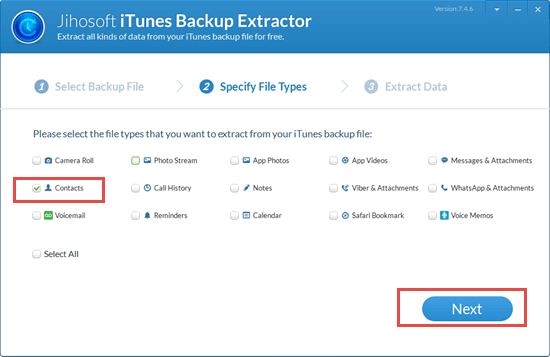 How to Extract Only Contacts from iTunes Backup