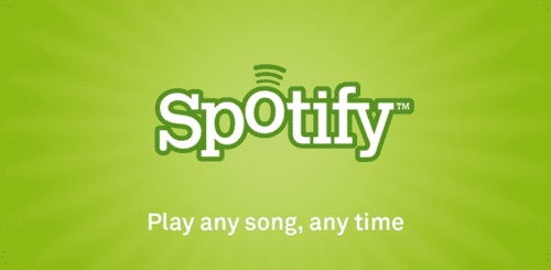 Spotify charges a hard and fast subscription fee per month for unlimited Music.