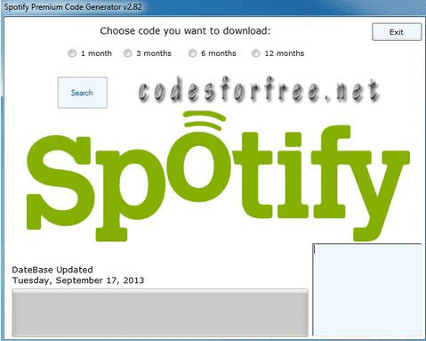 Our next entry is a service that not only offers a code generator for a Spotify premium subscription