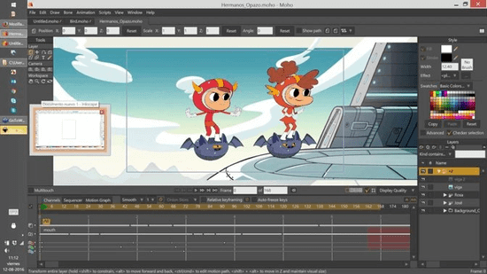 Moho also happens to be one of the best 2D animation software among beginners