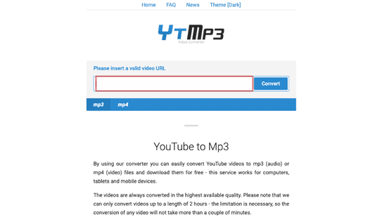 YTMP3 Video Converter is clearly for users who want to get their audio separated from the video quickly.