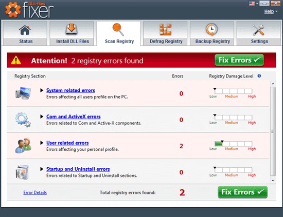 DLL File Fixer will help you clear all corrupted, missing, and overwritten DLL errors.