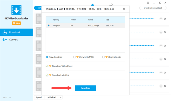 How to use Jihosoft Free Video Downloader to download Videos from Bilibili.
