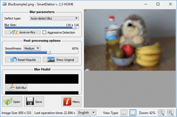 SmartDeblur is one of the amazing photo editing programs to fix blurry photos in one go.