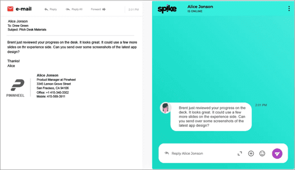 Spike is one of the most distinctive email apps among many.