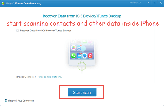 Transfer iPhone Contacts to Mac via Jihosoft iPhone Data Recovery