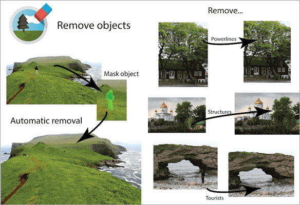 Here are the process to remove unwanted objects with the use of TouchRemove