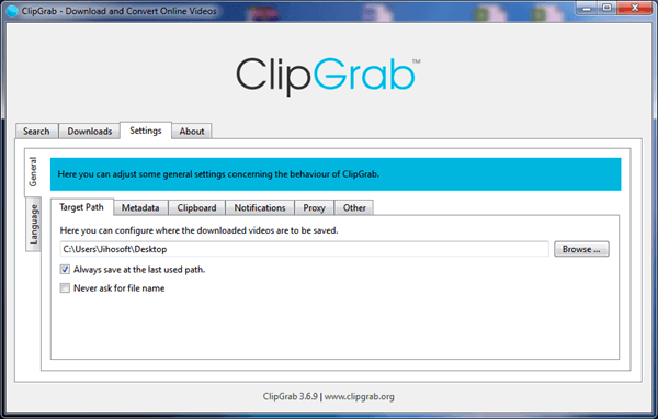 ClipGrab is a free YouTube video downloader and converter for PC & Mac.