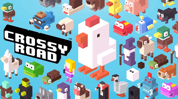 Crossy Road is an arcade video game, in which you need to dodge traffic, cross rivers, collect coins, etc