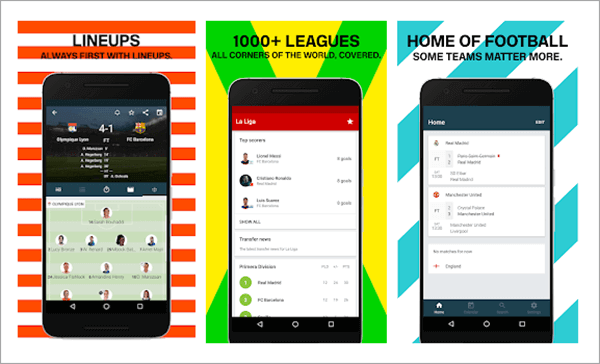 With the support of many leagues, this is another great app for you to catch up to European football.