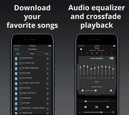 Evermusic is one of the best apps to download music on iPhone and iPad.