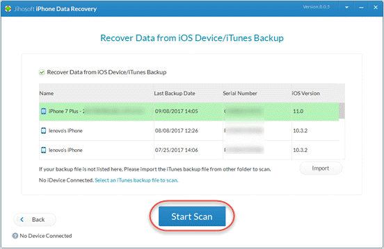 Get Back Deleted iPhone Messages from iTunes Backup