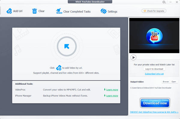 WinX YouTube downloader is safe and reliable without any plugin or annoying ads.