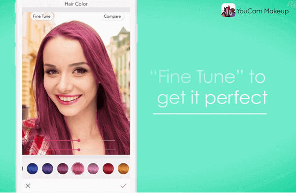 YouCam Makeup is a powerful virtual hair color app that you can use to change hair color in your picture on Android