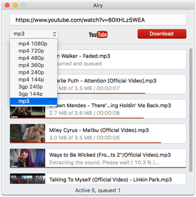 Airy YouTube Downloader is also considered as one of the best alternatives to Mp3 Rocket.