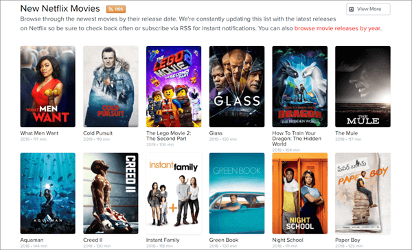 NetflixMovies is a website containing many movies and TV shows which can be accessed online.