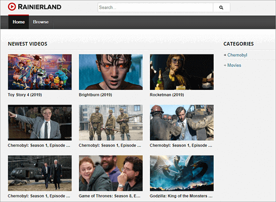 Rainierland is a recommended website for unique streaming of entertainment videos.