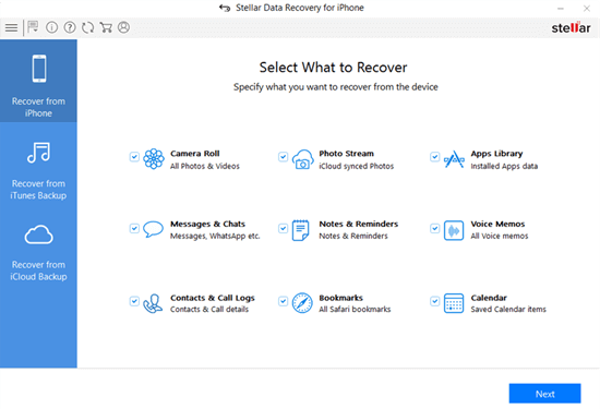 Stellar Data Recovery for iPhone is another widely used iPhone data recovery software.