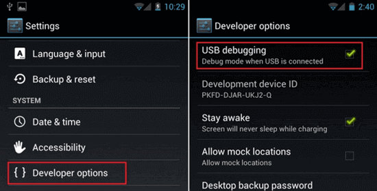 How to Enable and Disable USB Debugging For Android 4.0 Ice Cream Sandwich and 4.1 Jelly Bean.