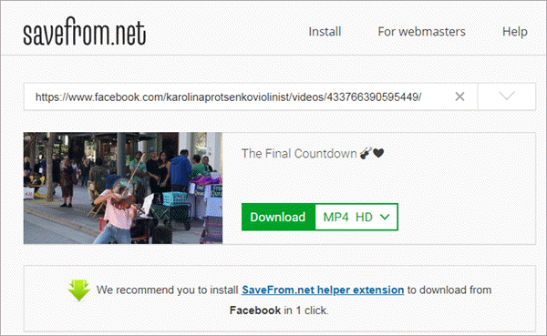 Savefrom.net is the most widely used online video downloader.