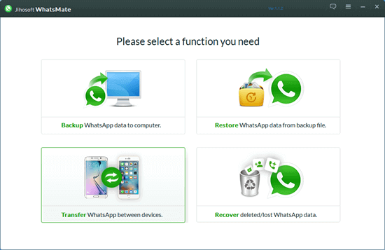 One-Click WhatsApp Transfer Software.