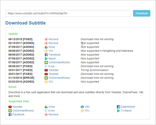 Use DownSub to download YouTube in srt & vtt formats Subtitles.